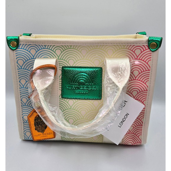 Kurt Geiger London Mini Kensington Tote Rainbow Wave‎ Top Handle Satchel - Picture 6 of 10